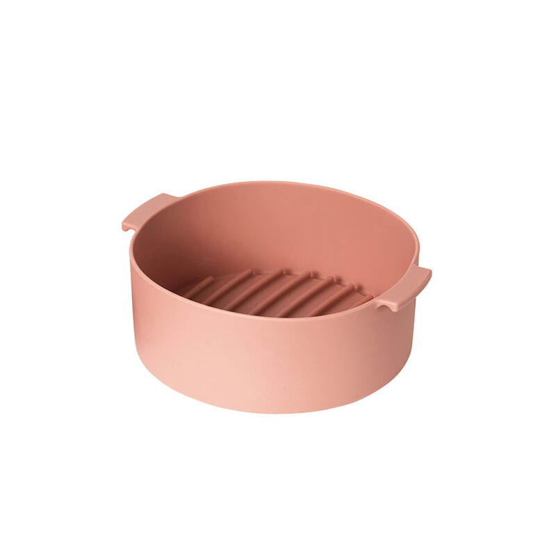Khay Silicone Dành Cho Nồi Chiên Không Dầu Và Lò Vi Sóng, 210x185x70mm - 2 Màu (Xanh Dương, Hồng) - LocknLock - CKB003 image number null